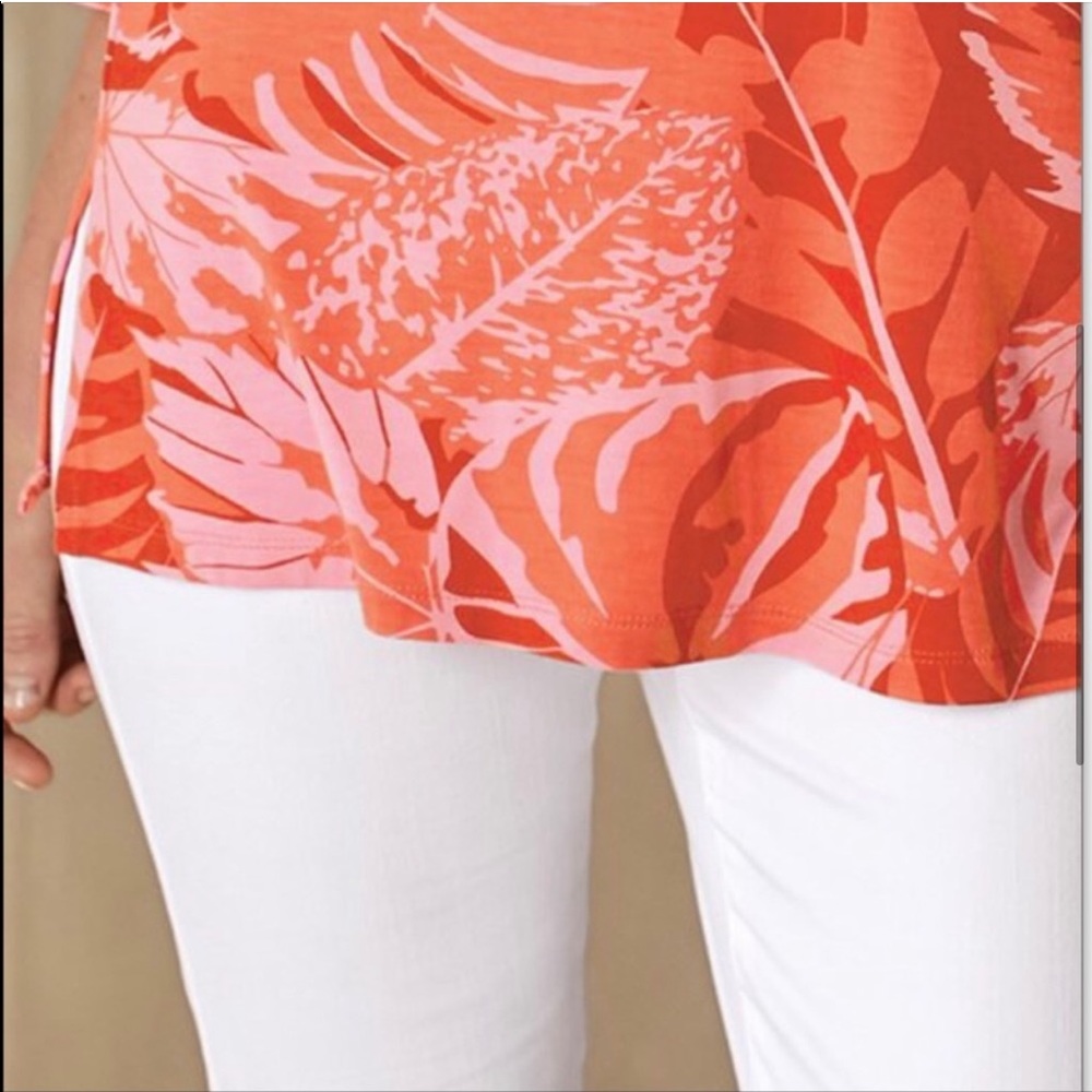 Soft Surroundings Del Rio Beaded Floral Tunic 3/4 Sleeves XS - Picture 3 of 12